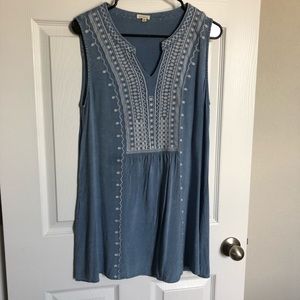 Chambray Sleeveless Dress